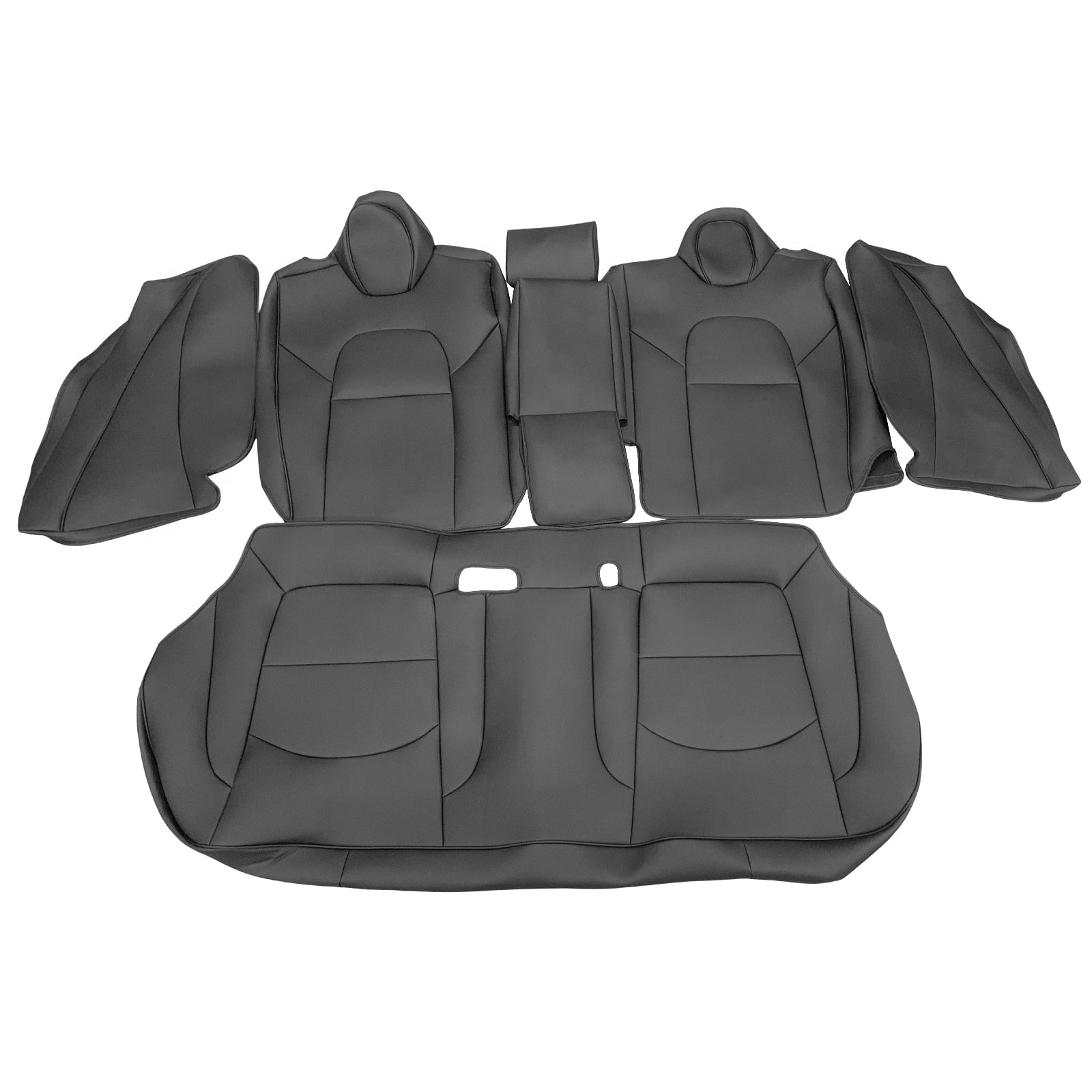 Ikon Motorsports Full Set Car Seat Covers Compatible With 2017