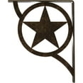 thumbnail image 4 of Ekena Millwork 1 1/2"W x 10"D x 12"H Austin Wrought Iron Bracket, (Single center brace), Antiqued Pale Gold, 4 of 8
