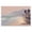 Tropical Beachside Cabins View, variant on Stupell Industries Pink Canopy Beach Scene Landscape & Nature Painting Black Floater Framed Canvas Art Print Wall Art, 25 x 17