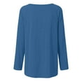 thumbnail image 5 of gakvbuo Tunics Tops For Women To Wear With Leggings Casual Round Neck Sweatshirt Solid Color Long Fit Pullover Shirts Loose Long Sleeve Blouse Tshirt, 5 of 5