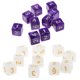 thumbnail image 1 of Dados de Seis Lados D6 Sunnimix 20 piezas para Jugar RPG En Blanco y morado, 1 of 7