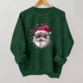 thumbnail image 5 of Cadancy Christmas Shirts for Women 2025 Trendy Long Sleeve Pullover Cute Santa Claus Print Sweatshirts Crewneck Funny Xmas Holiday Party Tops Loose Winter Clothes, 5 of 5