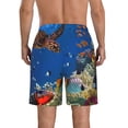 thumbnail image 3 of Naloa Colorful Coral Reef Men's Beach Shorts, Surfing shorts, Swim trunks, Quick Dry Swim Trunks for Surfing Beach Fun - Medium, 3 of 9