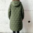 thumbnail image 4 of Stichou Women's Oversized Lightweight Quilted Jacket Button Down Fall Winter Coats Puffer Padded with Pockets Green One Size, 4 of 4