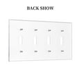 thumbnail image 2 of Butterfly Lavender Switch Cover Decorative Wall Plate / 4-Gang 4-Toggle / Standard Size 4.5x8 in, 2 of 5