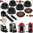 thumbnail image 3 of ACDANC Reusable Coffee Pods, 5 Pack with 2 Lids & Spoon - Refillable Coffee Capsules Compatible with Vertuo Next/Plus/Evoluo Machines, Bpa-Free & Easy Clean, 3 of 7