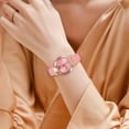 thumbnail image 2 of Rinsvye Leather Wristwatch Casual Watch Analog Women Quartz Women'S Watch Retro Quartz Ladies Luminous Watch Watch Belt Diamond-Studded Female Women'S Watch Mens Wrist Watches W, 2 of 7