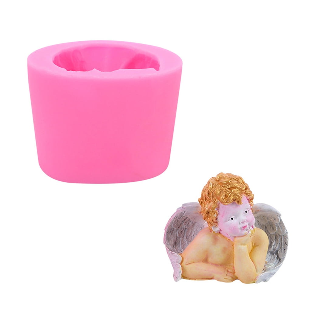 Baby Wing Candle Mold for DIY Candle Soap Plaster Chocolate Home Decor, Resin Casting Mold