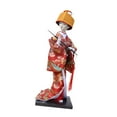thumbnail image 4 of Figura de muñeca de kimono de Geisha japonesa, figura de regalo, estatua coleccionable, figura de Geisha para dormitorio, estantería, sala de estar y Estilo B, 4 of 8