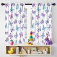 thumbnail image 5 of Blackout Kids Curtains,Purple Blue Butterfly Pattern Childrens Insulated Curtains Set Of 2,Bedroom Essentials,Toddler Room Decor 42"x54", 5 of 5