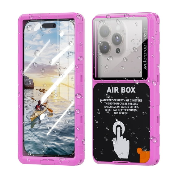 Kryonix for iPhone 17 Pro Max Case AirBox Waterproof Phone Case: 2M Underwater Protection,Touch-Sensitive,Fits All Models Below 6.9 Inches,Perfect for Swimming, Biking & Daily Use