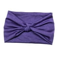 thumbnail image 3 of Diadema ancha para mujer, da para el sudor, elá, , para , diadema sólida - Púrpura Macarena Banda para el cabello con banda ancha para la cabeza, 3 of 8