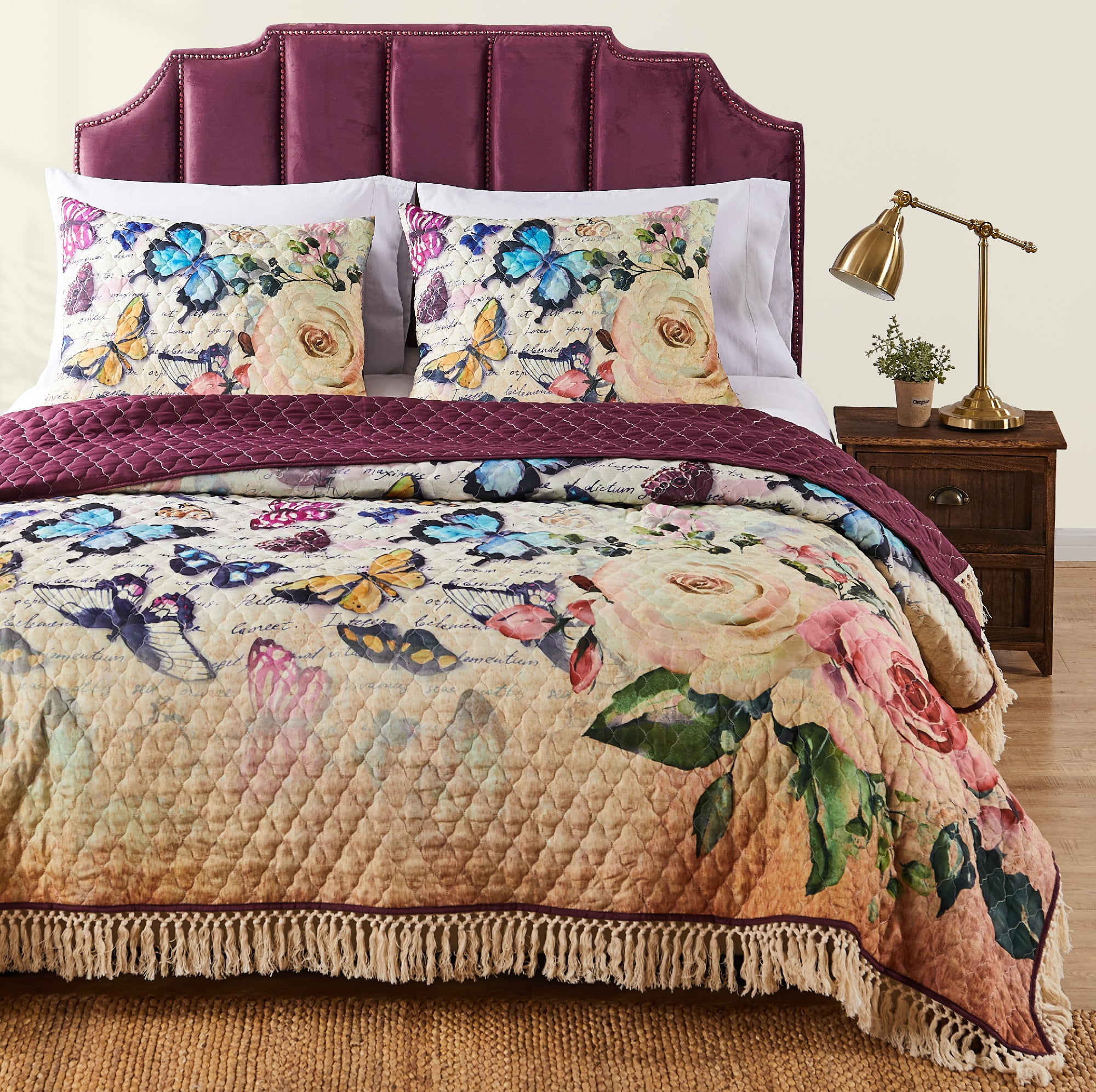 Designer GIGI EMBROIDERED Lace Polyester Duvet Cover Set.Or Bedspread All Size