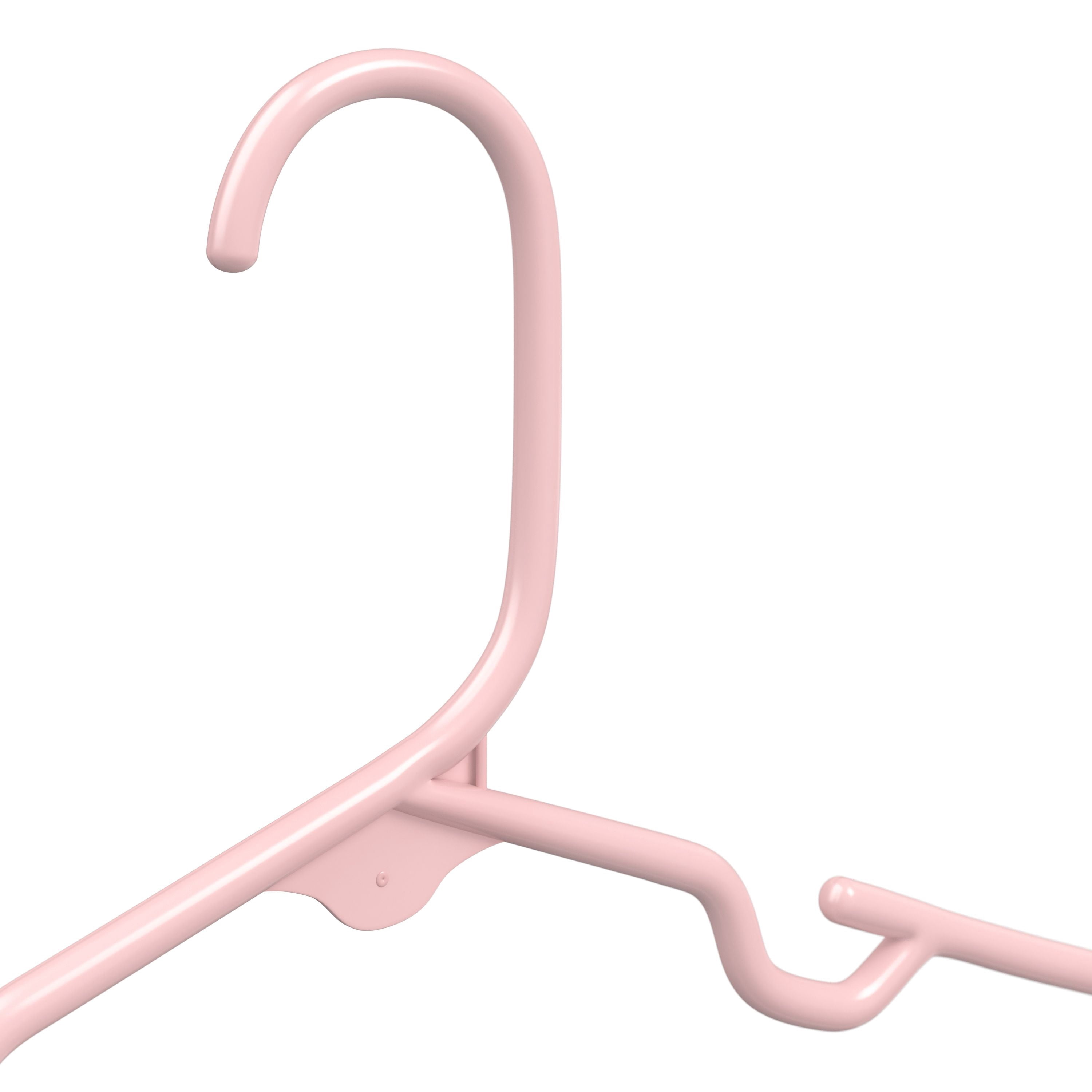 Mainstays Kids Pink Plastic Childrens Clothing Hangers, 10 Pack