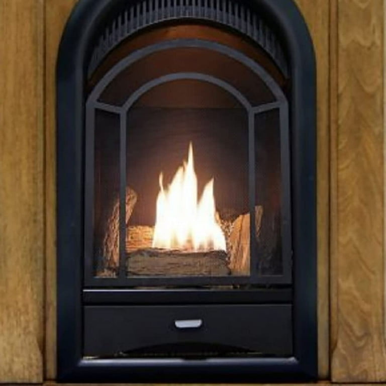 Procom Pcs150t-A 15,000 BTU Vent Free Dual Fuel Mantel Fireplace - Toasted  Almond - Walmart.com