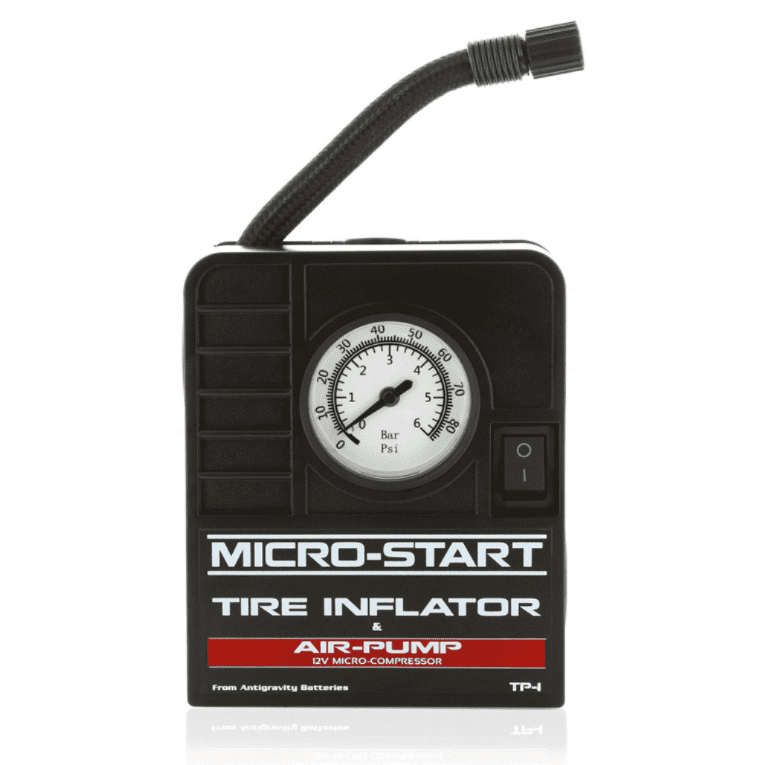 Antigravity MSA-9 Portable Tire Inflator Air Compressor, 12V DC Mini Air Pump for Car, Motorcycle, Bicycle Tires