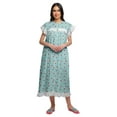 thumbnail image 2 of Moomaya Chemise de Nuit à Manches Courtes pour Femmes, en Coton Imprimé, 2 of 6