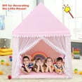 thumbnail image 3 of Costway Unisex Kids Castle Fairy Play Tents, Pink, 3 of 11