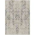 thumbnail image 2 of 9' X 12' Beige And Dark Gray Floral Washable Indoor Outdoor Area Rug, 2 of 5