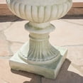 thumbnail image 4 of Noble House Buena Outdoor Cast Stone Garden Urn Planter in White Moss, 4 of 5