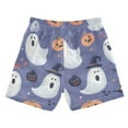 thumbnail image 7 of FORMRS Boys Swim Trunks Quick Dry Mesh Liner Boardshorts Sizes XS-XL, Blue Cute Halloween, 7 of 7