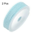 thumbnail image 3 of Unique Bargains 2 Packs Twisted Nylon Twine Thread Beading Cord 3mm 7M/23 Feet Extra Strong Braided Nylon String, Light Blue, 3 of 6