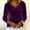 Purple, variant on WMTBSRSW Velvet Tops for Women Trendy Velour V Neck Long Sleeve Shirts Casual Pullover Fall Winter Blouses Top