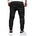 thumbnail image 2 of PUZTLOY Men’s Jogger Pants with Pockets Drawstring Cargo Sweatpants Casual Athletic Track Pants for Hiking Running Outdoor Workout Black, 2 of 7