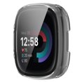 thumbnail image 4 of KAIYANG Estuche para reloj Fitbit Versa 4/Sense 2, cubierta de protección completa con protector de pantalla de vidrio templado Estilo B Fitbit Versa 4 transparente, 4 of 5
