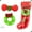 A, variant on Christmas Dog Stocking Gifts Toys Set, 2/3/4 Pcs Xmas Dogs Toys Chew Toys Assorted Santa Clause Reindeer Spherical Christmas Tree Candy Cane Shape Chewer Interactive Ball Gifts