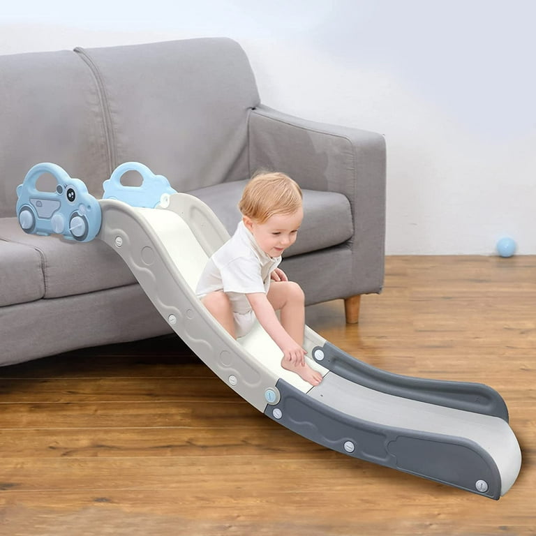 Ealing Baby Toddler Sofa and Bed-Side Slide Pink and Blue, Beige