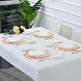 thumbnail image 5 of 15.4" Round Placemat Set of 1 Polyester Fabric Place Mats Non-Slip Dining Kitchen Table Mats for Kitchen Party Decor Pink Christmas Elements, 5 of 5