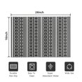 thumbnail image 5 of Bohemian Retro Floral Non-Slip Entryway Door Mat,Boho Indoor Decor Durable Low Plush Door Mat,Washable Welcome Rug for Patio Hallway Home Decor 16x47 Inches, 5 of 6