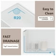 thumbnail image 5 of 33 Inch White Fireclay Farmhouse Sink, Reversible Workstation Farm Apron Front Sink with Accessories, 5 of 7