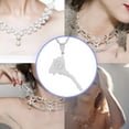 thumbnail image 4 of Becaristey Show Love For Eritrea With Map Pendant Necklace Stylish Accessory Necklaces Silvery, 4 of 6
