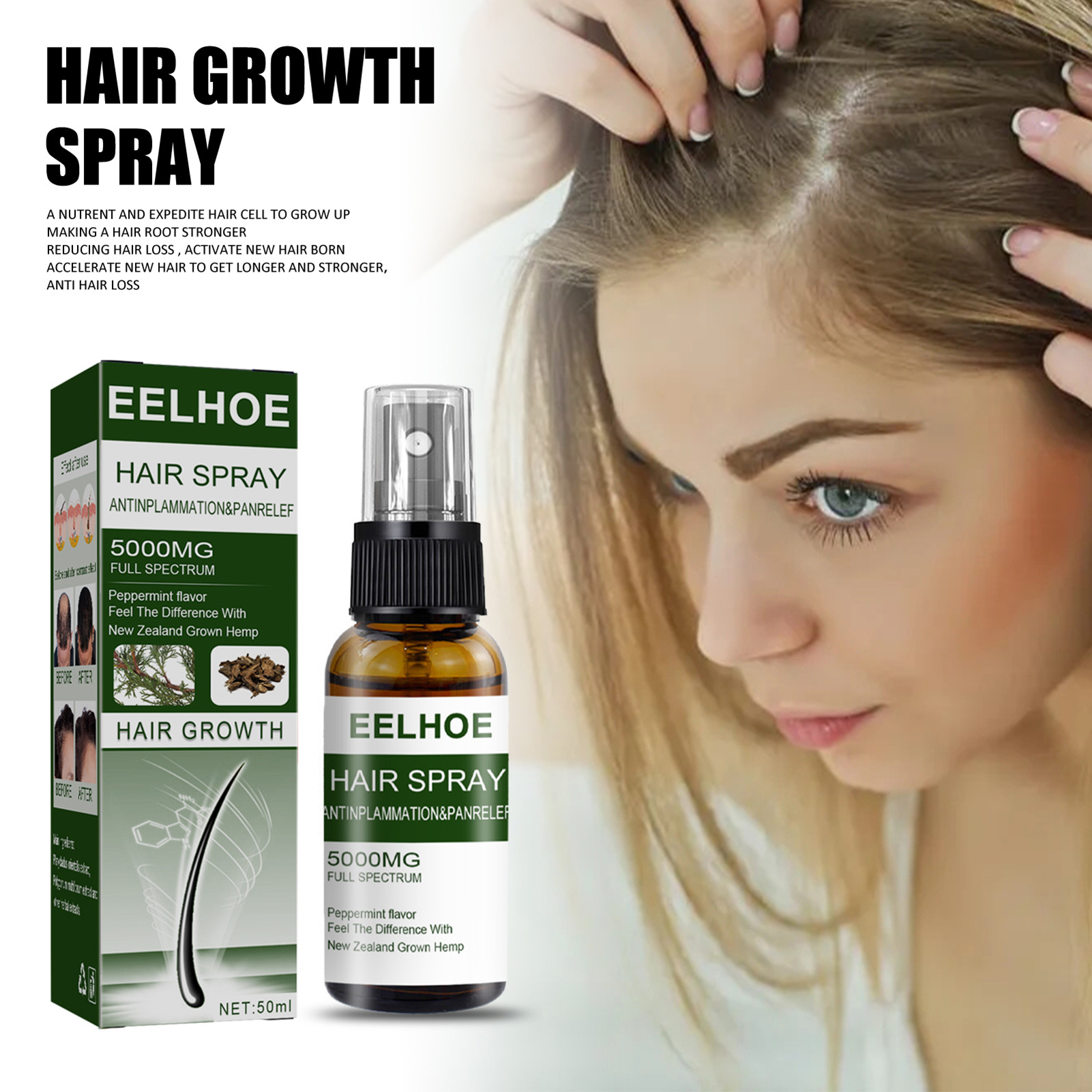 Travelwant 50ML Serum to Support Hair Growth Laboratories Minoxidil