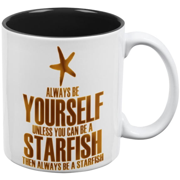 Always Be Yourself Starfish All Over Coffee Mug