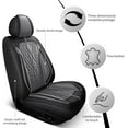 thumbnail image 3 of DIKSOAKR Car Seat Cover Apply To Front Seat for Toyota Camry 2002-2024 Front 2-Seats BLACK Faux Leather, 3 of 5