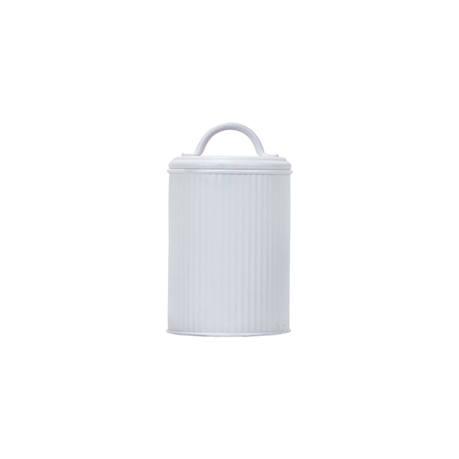 Round Canister White