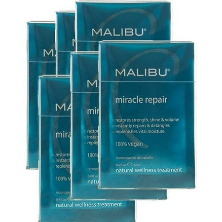 Malibu Miracle Repair Wellness Reconstructor 0.5oz 12 Packet-PACK OF