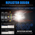thumbnail image 3 of For Chevy Trailblazer 2002-2009 Front LED Headlights High Low Beam Bulbs 6000K, 3 of 12