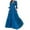 Blue, variant on Lindreshi Fall Dresses for Women Homecoming Dresses Fashion Women Casual Comfy V-Neck Long Sleeve Fold Ankle Dress Dresses