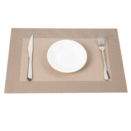 

JANGSLNG 45x30cm PVC Waterproof Heat Insulation Mat Dinning Table Bowl Dish Pad Placemat