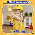thumbnail image 3 of Juego de herramientas para disfraz de trabajador de la construcción Fantspati para niños, 11 piezas, 3 of 8