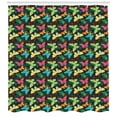 thumbnail image 3 of Ambesonne Butterfly Shower Curtain, Colorful Silhouettes Art, 69"Wx84"L, Multicolor, 3 of 3
