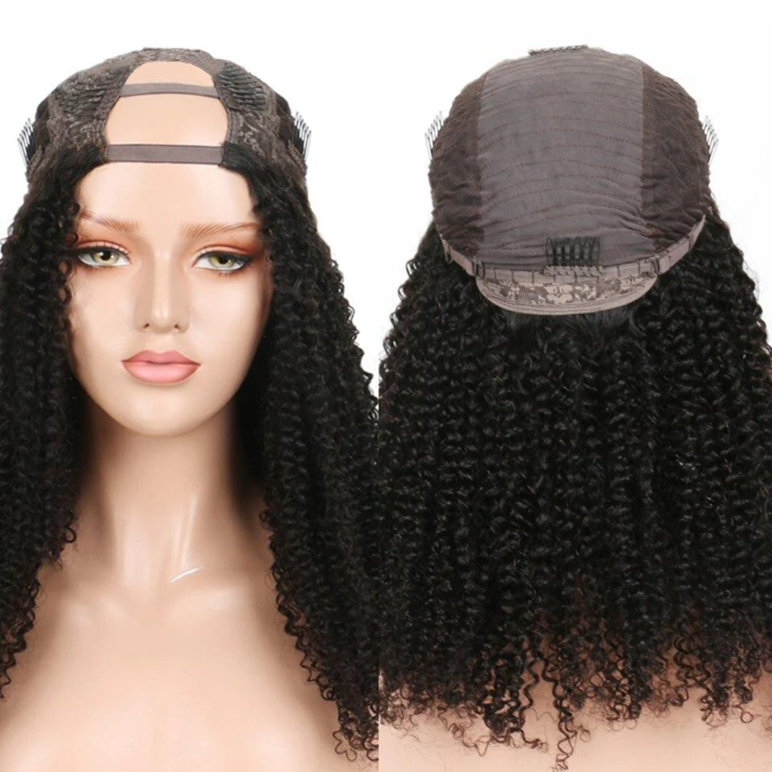 Kinky Curly U part Human Hair - Walmart.com