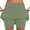 Green, variant on Bermuda Shorts Skorts for Women Mid Waist Skort Active Skirt Casual Summer Jean Shorts with Pockets S-5XL
