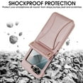 thumbnail image 2 of ELEHOLD  For Samsung Galaxy Z Flip 7 Case with Card Holder, Foldable Kickstand Slim TPU Shockproof Full Body Protection Cover with Tempered Glass Screen,Rosegold, 2 of 7