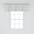 thumbnail image 2 of Ambesonne Neutral Window Valance, Various Geometric Shapes, 42" x 18", Pale Taupe White, 2 of 3