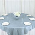 Efavormart 72"X72" Dusty Blue Accordion Crinkle Taffeta Table Overlay ...